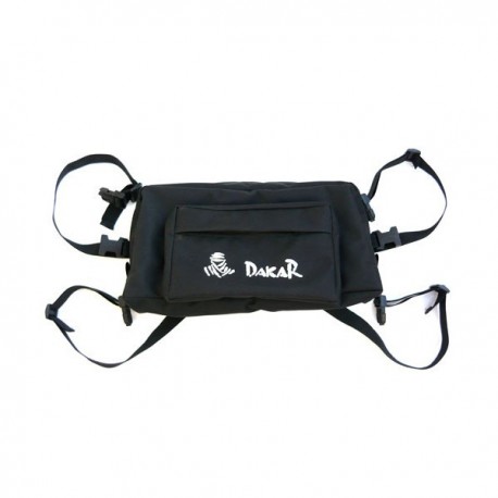 DAKAR RACING FRONT HEADLIGHT BAG BLACK NYLON